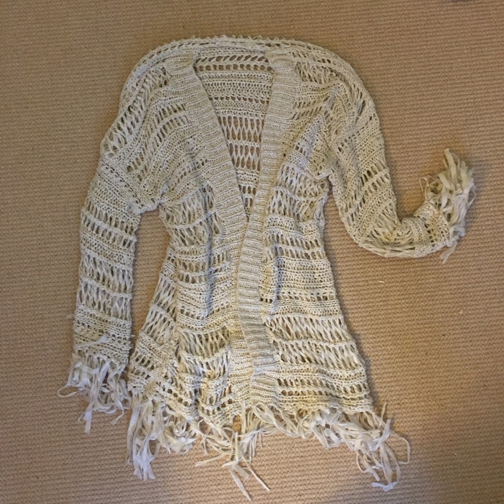 LF fringe boho sweater